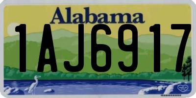 AL license plate 1AJ6917