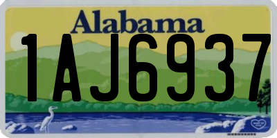 AL license plate 1AJ6937