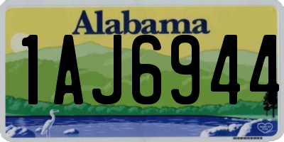 AL license plate 1AJ6944