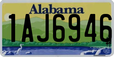 AL license plate 1AJ6946