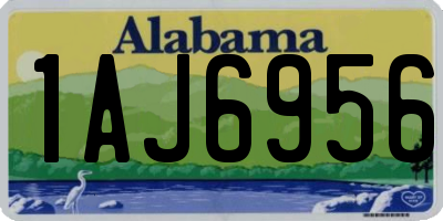 AL license plate 1AJ6956