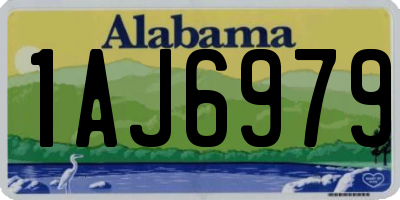 AL license plate 1AJ6979