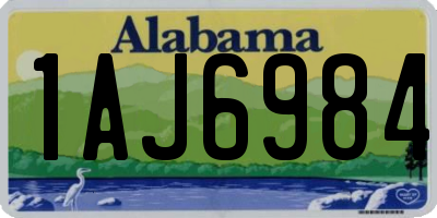 AL license plate 1AJ6984