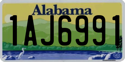 AL license plate 1AJ6991