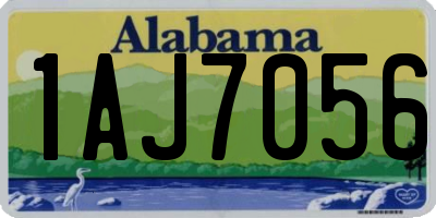 AL license plate 1AJ7056