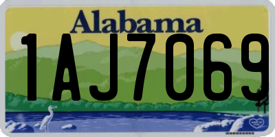 AL license plate 1AJ7069