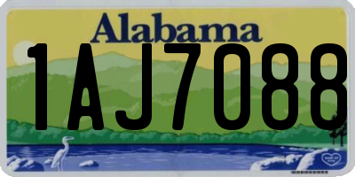 AL license plate 1AJ7088