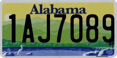 AL license plate 1AJ7089