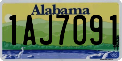AL license plate 1AJ7091