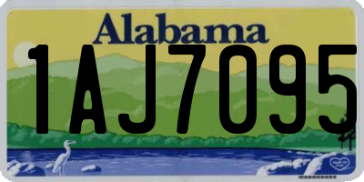 AL license plate 1AJ7095