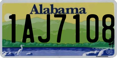 AL license plate 1AJ7108