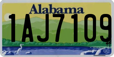 AL license plate 1AJ7109