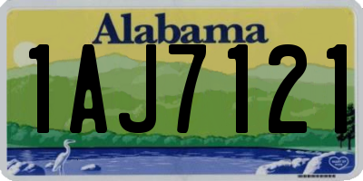 AL license plate 1AJ7121