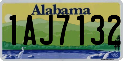 AL license plate 1AJ7132