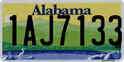 AL license plate 1AJ7133