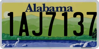 AL license plate 1AJ7137