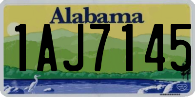 AL license plate 1AJ7145