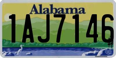 AL license plate 1AJ7146