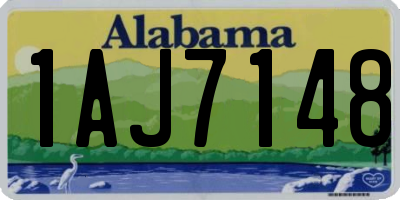 AL license plate 1AJ7148