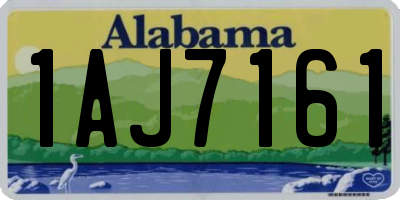 AL license plate 1AJ7161
