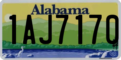 AL license plate 1AJ7170