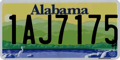 AL license plate 1AJ7175
