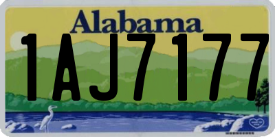 AL license plate 1AJ7177