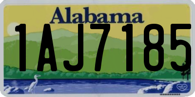 AL license plate 1AJ7185
