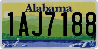AL license plate 1AJ7188