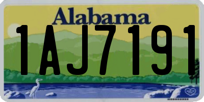 AL license plate 1AJ7191