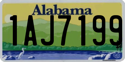 AL license plate 1AJ7199
