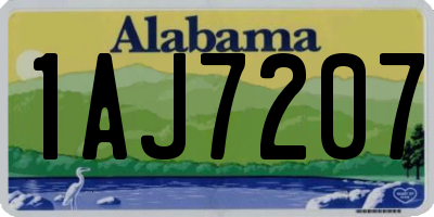 AL license plate 1AJ7207