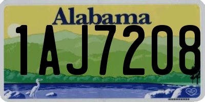 AL license plate 1AJ7208