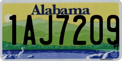 AL license plate 1AJ7209
