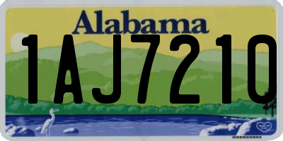 AL license plate 1AJ7210