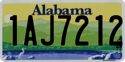 AL license plate 1AJ7212