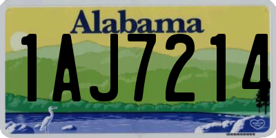 AL license plate 1AJ7214