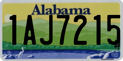 AL license plate 1AJ7215