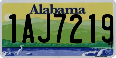 AL license plate 1AJ7219