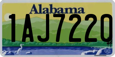 AL license plate 1AJ7220