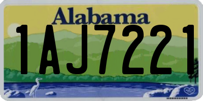 AL license plate 1AJ7221