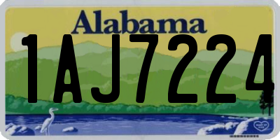 AL license plate 1AJ7224