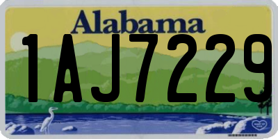 AL license plate 1AJ7229
