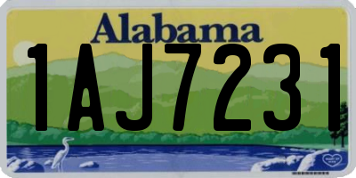 AL license plate 1AJ7231
