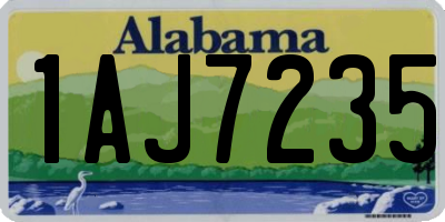 AL license plate 1AJ7235