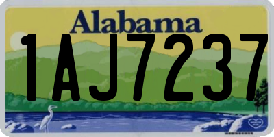 AL license plate 1AJ7237