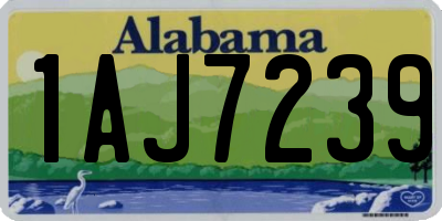 AL license plate 1AJ7239