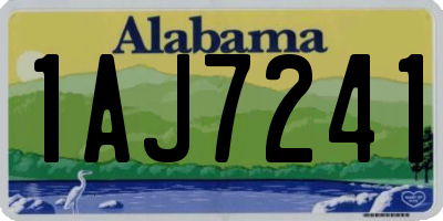 AL license plate 1AJ7241