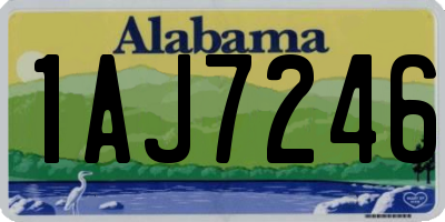AL license plate 1AJ7246