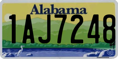 AL license plate 1AJ7248